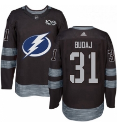 Mens Adidas Tampa Bay Lightning 31 Peter Budaj Authentic Black 1917 2017 100th Anniversary NHL Jersey Mens Adidas Tampa Bay Lightning 31 Peter Budaj Authentic Black 1917 2017 100th Anniversary NHL Jersey