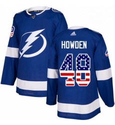 Mens Adidas Tampa Bay Lightning 48 Brett Howden Authentic Blue USA Flag Fashion NHL Jersey Mens Adidas Tampa Bay Lightning 48 Brett Howden Authentic Blue USA Flag Fashion NHL Jersey