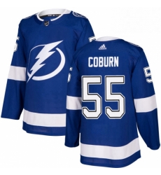 Mens Adidas Tampa Bay Lightning 55 Braydon Coburn Premier Royal Blue Home NHL Jersey Mens Adidas Tampa Bay Lightning 55 Braydon Coburn Premier Royal Blue Home NHL Jersey