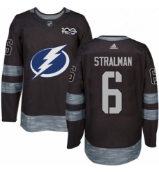 Mens Adidas Tampa Bay Lightning 6 Anton Stralman Authentic Black 1917 2017 100th Anniversary NHL Jersey Mens Adidas Tampa Bay Lightning 6 Anton Stralman Authentic Black 1917 2017 100th Anniversary NHL Jersey