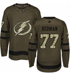 Mens Adidas Tampa Bay Lightning 77 Victor Hedman Authentic Green Salute to Service NHL Jersey Mens Adidas Tampa Bay Lightning 77 Victor Hedman Authentic Green Salute to Service NHL Jersey