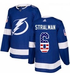 Youth Adidas Tampa Bay Lightning 6 Anton Stralman Authentic Blue USA Flag Fashion NHL Jersey Youth Adidas Tampa Bay Lightning 6 Anton Stralman Authentic Blue USA Flag Fashion NHL Jersey