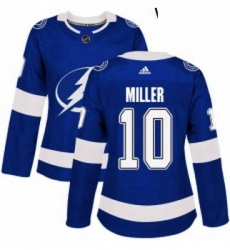 Womens Adidas Tampa Bay Lightning 10 JT Miller Authentic Royal Blue Home NHL Jersey Womens Adidas Tampa Bay Lightning 10 JT Miller Authentic Royal Blue Home NHL Jersey