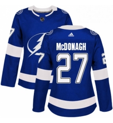 Womens Adidas Tampa Bay Lightning 27 Ryan McDonagh Authentic Royal Blue Home NHL Jerse Womens Adidas Tampa Bay Lightning 27 Ryan McDonagh Authentic Royal Blue Home NHL Jerse