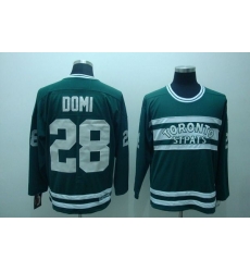 Maple Leafs #28 Tie Domi Stitched Green CCM Throwback NHL Jersey Maple Leafs #28 Tie Domi Stitched Green CCM Throwback NHL Jersey