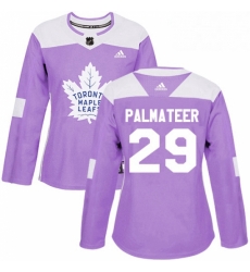 Womens Adidas Toronto Maple Leafs 29 Mike Palmateer Authentic Purple Fights Cancer Practice NHL Jersey Womens Adidas Toronto Maple Leafs 29 Mike Palmateer Authentic Purple Fights Cancer Practice NHL Jersey