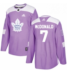 Youth Adidas Toronto Maple Leafs 7 Lanny McDonald Authentic Purple Fights Cancer Practice NHL Jersey Youth Adidas Toronto Maple Leafs 7 Lanny McDonald Authentic Purple Fights Cancer Practice NHL Jersey