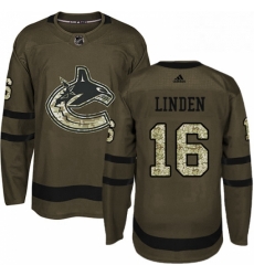 Mens Adidas Vancouver Canucks 16 Trevor Linden Authentic Green Salute to Service NHL Jersey Mens Adidas Vancouver Canucks 16 Trevor Linden Authentic Green Salute to Service NHL Jersey