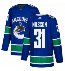 Mens Adidas Vancouver Canucks 31 Anders Nilsson Authentic Blue Home NHL Jersey Mens Adidas Vancouver Canucks 31 Anders Nilsson Authentic Blue Home NHL Jersey