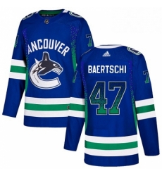 Mens Adidas Vancouver Canucks 47 Sven Baertschi Authentic Blue Drift Fashion NHL Jersey Mens Adidas Vancouver Canucks 47 Sven Baertschi Authentic Blue Drift Fashion NHL Jersey