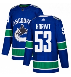 Mens Adidas Vancouver Canucks 53 Bo Horvat Authentic Blue Home NHL Jersey Mens Adidas Vancouver Canucks 53 Bo Horvat Authentic Blue Home NHL Jersey