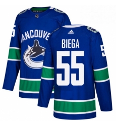 Mens Adidas Vancouver Canucks 55 Alex Biega Premier Blue Home NHL Jersey Mens Adidas Vancouver Canucks 55 Alex Biega Premier Blue Home NHL Jersey