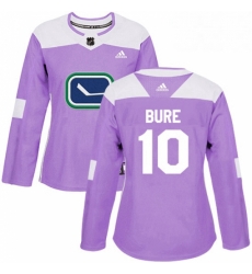 Womens Adidas Vancouver Canucks 10 Pavel Bure Authentic Purple Fights Cancer Practice NHL Jersey Womens Adidas Vancouver Canucks 10 Pavel Bure Authentic Purple Fights Cancer Practice NHL Jersey