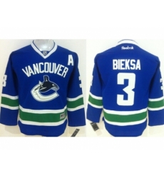 Youth NHL Vancouver Canucks #3 Kevin Bieksa Blue Jerseys Youth NHL Vancouver Canucks #3 Kevin Bieksa Blue Jerseys