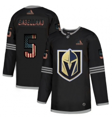 Men Vegas Golden Knights 5 Deryk Engelland Black USA Flag Fashion Adidas Jersey Men Vegas Golden Knights 5 Deryk Engelland Black USA Flag Fashion Adidas Jersey
