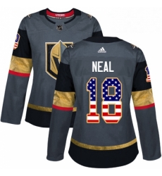 Womens Adidas Vegas Golden Knights 18 James Neal Authentic Gray USA Flag Fashion NHL Jersey Womens Adidas Vegas Golden Knights 18 James Neal Authentic Gray USA Flag Fashion NHL Jersey