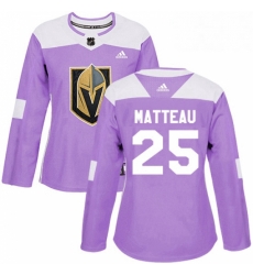 Womens Adidas Vegas Golden Knights 25 Stefan Matteau Authentic Purple Fights Cancer Practice NHL Jersey Womens Adidas Vegas Golden Knights 25 Stefan Matteau Authentic Purple Fights Cancer Practice NHL Jersey