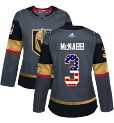 Womens Adidas Vegas Golden Knights 3 Brayden McNabb Authentic Gray USA Flag Fashion NHL Jersey Womens Adidas Vegas Golden Knights 3 Brayden McNabb Authentic Gray USA Flag Fashion NHL Jersey