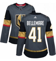 Womens Adidas Vegas Golden Knights 41 Pierre Edouard Bellemare Authentic Gray Home NHL Jersey Womens Adidas Vegas Golden Knights 41 Pierre Edouard Bellemare Authentic Gray Home NHL Jersey