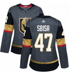 Womens Adidas Vegas Golden Knights 47 Luca Sbisa Authentic Gray Home NHL Jersey Womens Adidas Vegas Golden Knights 47 Luca Sbisa Authentic Gray Home NHL Jersey