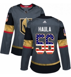 Womens Adidas Vegas Golden Knights 56 Erik Haula Authentic Gray USA Flag Fashion NHL Jersey Womens Adidas Vegas Golden Knights 56 Erik Haula Authentic Gray USA Flag Fashion NHL Jersey