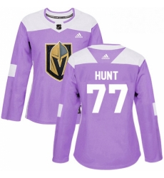 Womens Adidas Vegas Golden Knights 77 Brad Hunt Authentic Purple Fights Cancer Practice NHL Jersey Womens Adidas Vegas Golden Knights 77 Brad Hunt Authentic Purple Fights Cancer Practice NHL Jersey
