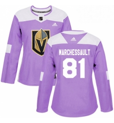 Womens Adidas Vegas Golden Knights 81 Jonathan Marchessault Authentic Purple Fights Cancer Practice NHL Jersey Womens Adidas Vegas Golden Knights 81 Jonathan Marchessault Authentic Purple Fights Cancer Practice NHL Jersey
