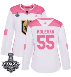 womens keegan kolesar vegas golden knights jersey white pink adidas 55 nhl 2018 stanley cup final authentic fashion womens keegan kolesar vegas golden knights jersey white pink adidas 55 nhl 2018 stanley cup final authentic fashion