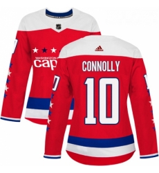 Womens Adidas Washington Capitals 10 Brett Connolly Authentic Red Alternate NHL Jersey Womens Adidas Washington Capitals 10 Brett Connolly Authentic Red Alternate NHL Jersey
