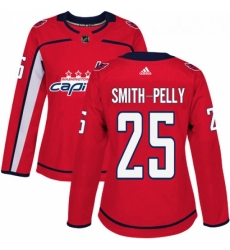 Womens Adidas Washington Capitals 25 Devante Smith Pelly Authentic Red Home NHL Jersey Womens Adidas Washington Capitals 25 Devante Smith Pelly Authentic Red Home NHL Jersey