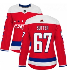 Womens Adidas Washington Capitals 67 Riley Sutter Authentic Red Alternate NHL Jersey Womens Adidas Washington Capitals 67 Riley Sutter Authentic Red Alternate NHL Jersey