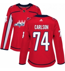 Womens Adidas Washington Capitals 74 John Carlson Premier Red Home NHL Jersey Womens Adidas Washington Capitals 74 John Carlson Premier Red Home NHL Jersey