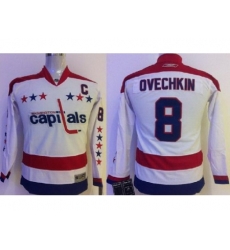 Kids Washington Capitals 8 Alex Ovechkin White Jerseys Kids Washington Capitals 8 Alex Ovechkin White Jerseys