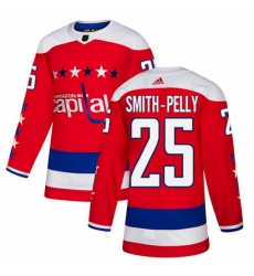 Youth Adidas Washington Capitals 25 Devante Smith Pelly Authentic Red Alternate NHL Jersey Youth Adidas Washington Capitals 25 Devante Smith Pelly Authentic Red Alternate NHL Jersey