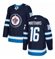 Mens Adidas Winnipeg Jets 16 Shawn Matthias Premier Navy Blue Home NHL Jersey Mens Adidas Winnipeg Jets 16 Shawn Matthias Premier Navy Blue Home NHL Jersey