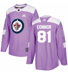 Mens Adidas Winnipeg Jets 81 Kyle Connor Authentic Purple Fights Cancer Practice NHL Jersey Mens Adidas Winnipeg Jets 81 Kyle Connor Authentic Purple Fights Cancer Practice NHL Jersey