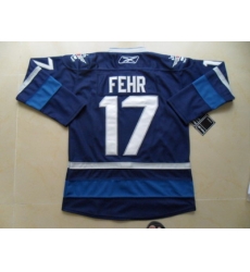nhl winnipeg jets #17 fehr blue 2011 new nhl winnipeg jets #17 fehr blue 2011 new