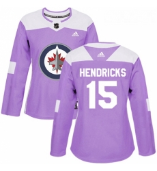 Womens Adidas Winnipeg Jets 15 Matt Hendricks Authentic Purple Fights Cancer Practice NHL Jersey Womens Adidas Winnipeg Jets 15 Matt Hendricks Authentic Purple Fights Cancer Practice NHL Jersey