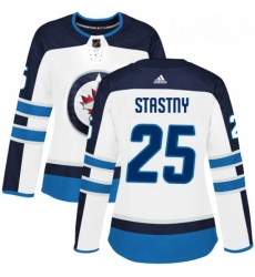 Womens Adidas Winnipeg Jets 25 Paul Stastny Authentic White Away NHL Jersey Womens Adidas Winnipeg Jets 25 Paul Stastny Authentic White Away NHL Jersey