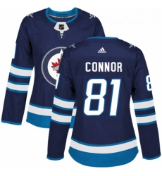 Womens Adidas Winnipeg Jets 81 Kyle Connor Premier Navy Blue Home NHL Jersey Womens Adidas Winnipeg Jets 81 Kyle Connor Premier Navy Blue Home NHL Jersey