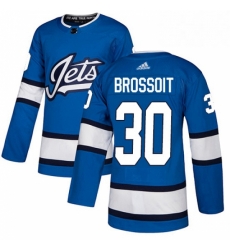 Youth Adidas Winnipeg Jets 30 Laurent Brossoit Authentic Blue Alternate NHL Jersey Youth Adidas Winnipeg Jets 30 Laurent Brossoit Authentic Blue Alternate NHL Jersey
