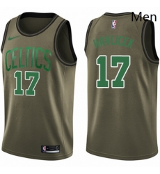 Mens Nike Boston Celtics 17 John Havlicek Swingman Green Salute to Service NBA Jersey Mens Nike Boston Celtics 17 John Havlicek Swingman Green Salute to Service NBA Jersey