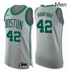 Mens Nike Boston Celtics 42 Al Horford Authentic Gray NBA Jersey City Edition Mens Nike Boston Celtics 42 Al Horford Authentic Gray NBA Jersey City Edition