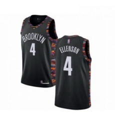 Mens Brooklyn Nets 4 Henry Ellenson Authentic Black Basketball Jersey 2018 19 City Edition Mens Brooklyn Nets 4 Henry Ellenson Authentic Black Basketball Jersey 2018 19 City Edition