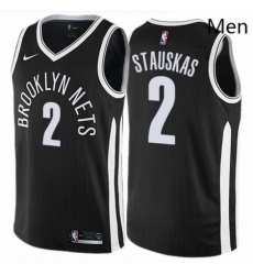Mens Nike Brooklyn Nets 2 Nik Stauskas Swingman Black NBA Jersey City Edition Mens Nike Brooklyn Nets 2 Nik Stauskas Swingman Black NBA Jersey City Edition