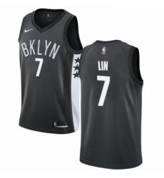 Mens Nike Brooklyn Nets 7 Jeremy Lin Authentic Gray NBA Jersey Statement Edition Mens Nike Brooklyn Nets 7 Jeremy Lin Authentic Gray NBA Jersey Statement Edition
