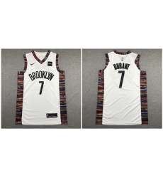Nets 7 Kevin Durant White City Edition Nike Authentic Jersey Nets 7 Kevin Durant White City Edition Nike Authentic Jersey