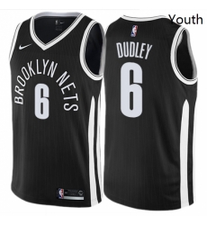 Youth Nike Brooklyn Nets 6 Jared Dudley Swingman Black NBA Jersey City Edition Youth Nike Brooklyn Nets 6 Jared Dudley Swingman Black NBA Jersey City Edition