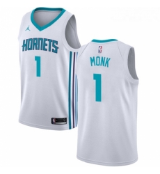 Womens Nike Jordan Charlotte Hornets 1 Malik Monk Swingman White NBA Jersey Association Edition Womens Nike Jordan Charlotte Hornets 1 Malik Monk Swingman White NBA Jersey Association Edition