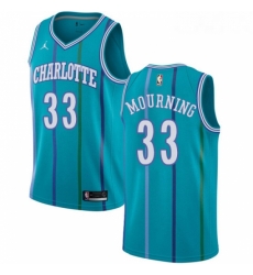 Womens Nike Jordan Charlotte Hornets 33 Alonzo Mourning Swingman Aqua Hardwood Classics NBA Jersey Womens Nike Jordan Charlotte Hornets 33 Alonzo Mourning Swingman Aqua Hardwood Classics NBA Jersey